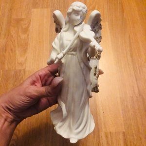 Angel taper candle holder